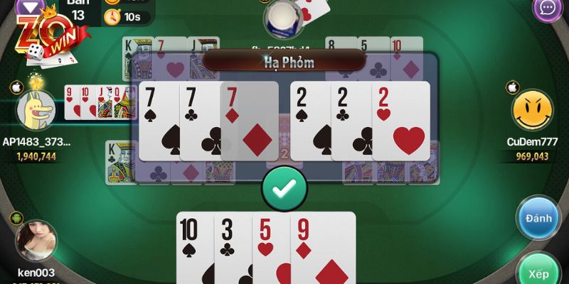 Cách chơi bài Phỏm chi tiết cho người mới